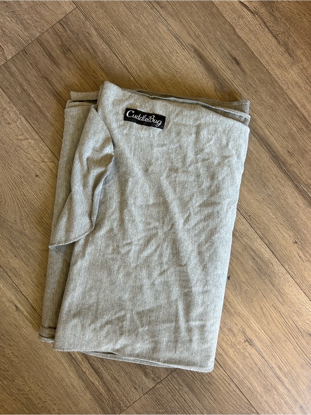 CuddleBug light grey Soft Knit infant Wrap carrier